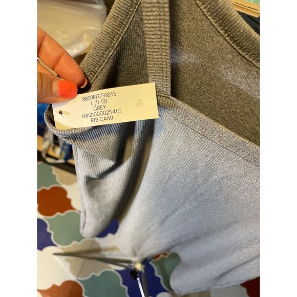 No Boundaries NWT TWO Ribbed Spaghetti Strap Scoop Neck Cami SZ Large - Picture 6 of 10